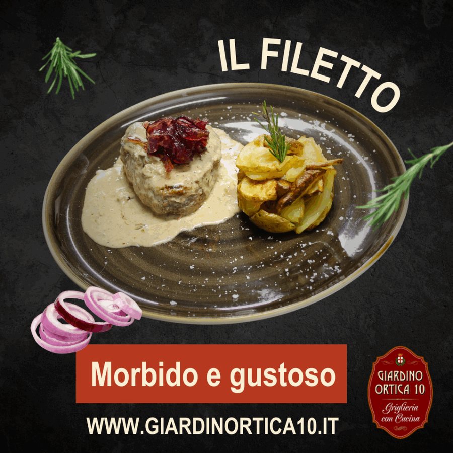 Il filetto morbido e gustoso con patate al forno